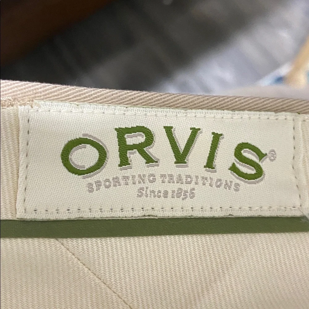 Orvis cotton khaki mens pants size 36
